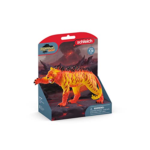 Schleich Eldrador Creatures, Lava Monster Mythical Creatures Toys For Kids, Lava Tiger Action Figure, Ages 7+ #TOP6