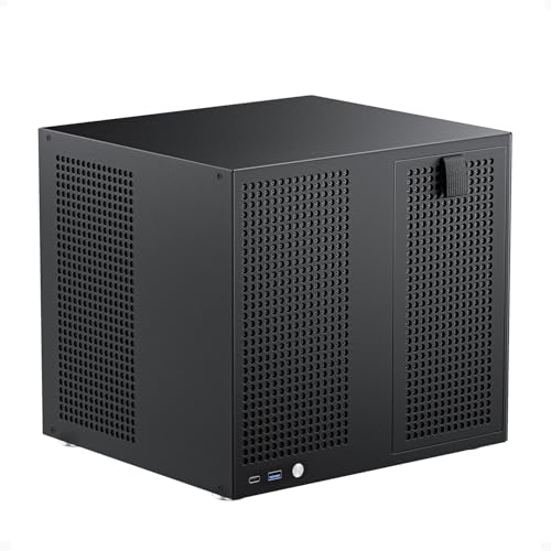 8 Bay NAS Case, MATX/ITX Computer Case, 8x3.5'' HDD+2x2.5'' SSD Drive Bays NAS PC Chassis, Support 170mm ATX PSU, 55mm-Height CPU Cooler, 4 Full-Height PCIe Slot, with 120mm Fan Mounts - Black