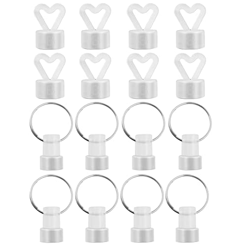 Cpolebev Poids de Ballon 16 PièCes pour L'HéLium, Poids de Ballon, Poids de Ballon pour Ballons à L'HéLium, Ensemble en Plastique pour Mariage, Anniversaire