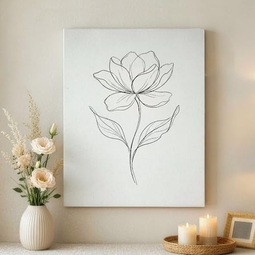 Toile murale pour embellir un salon sombre tableau moderne fleur