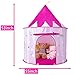 Princess Castle Play Tent with Glow in The Dark Stars, Foldable Pink Pop up Kids Tent Playhouse Toys, for Indoor Outdoor Toddler Children Girls Gifts Tent Girls Toys Age 3/4/5/6/7/8/9 Years Old