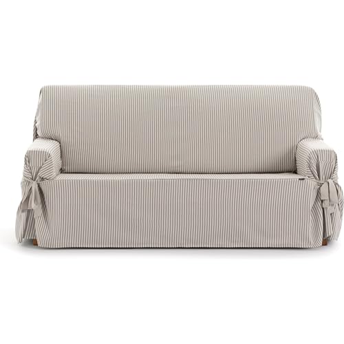 Housse de canapé universelle extensible 2 places lin - 2