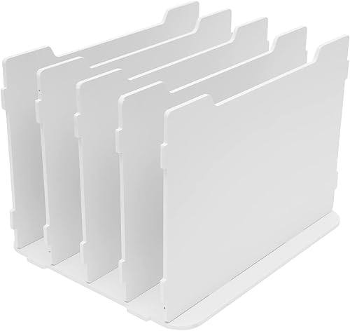 Miniatura 4 de Organizador de papel de oficina para escritorio, organizador de bandeja de letras de 5 niveles y soporte para archivos, escritorio de almacenamiento