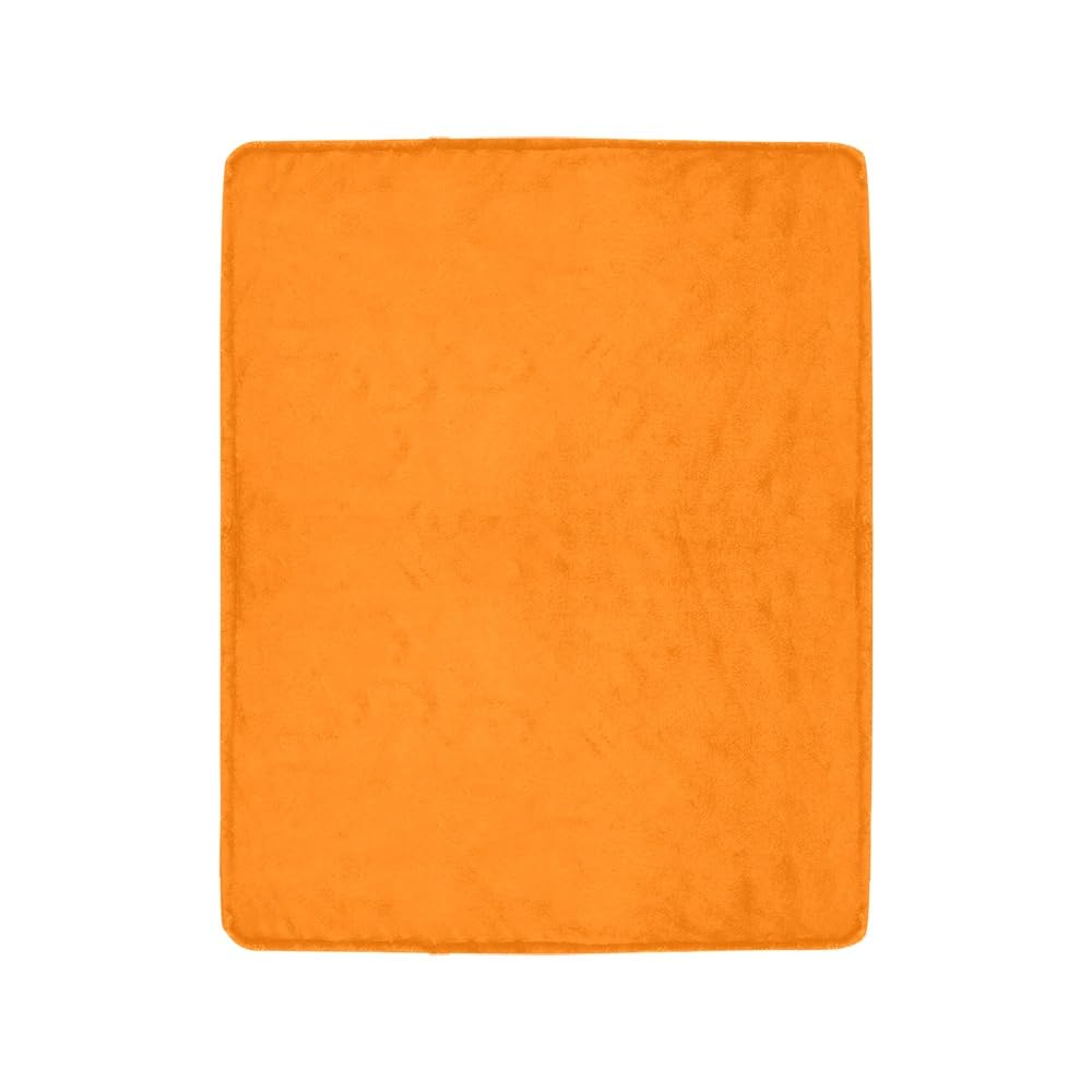 Jeté de lit doux haut de gamme orange 40x50 cm | Finition soignée