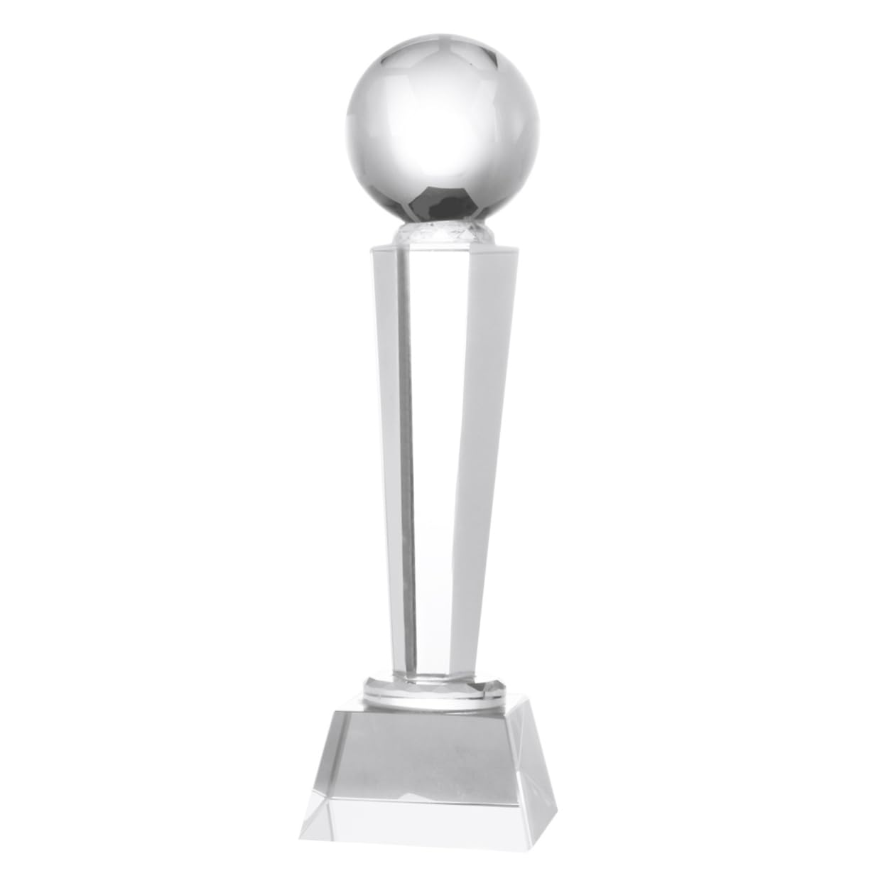 Toyvian Quarzkristall Fußball Pokal Trophäe Auszeichnungspokal Kristallpokal Kinderpokal Turnier Ehrenpokal Geschenk Für Sportveranstaltungen