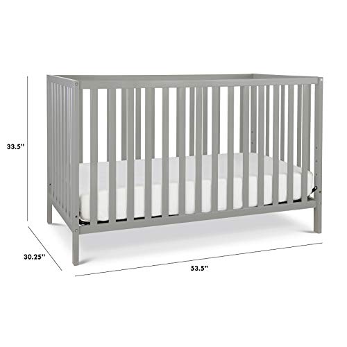 Davinci Union 4-In-1 Convertible Crib In Grey, Greenguard Gold Certified #TOP5