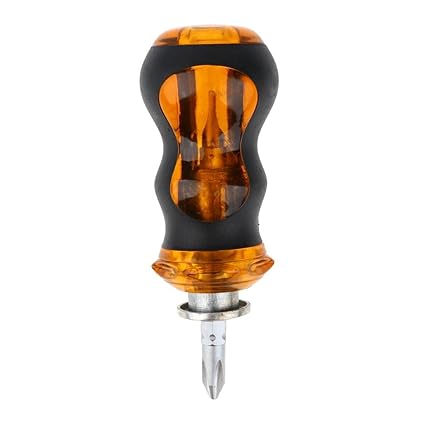 ATORSE Metal Double Ended Slotted/Head Screw Driver Repair Hand Tool 130Mm