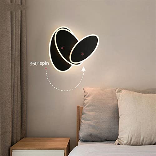 Applique murale moderne rotative blanche éclairage intérieur salon chambre blanc froid - 6