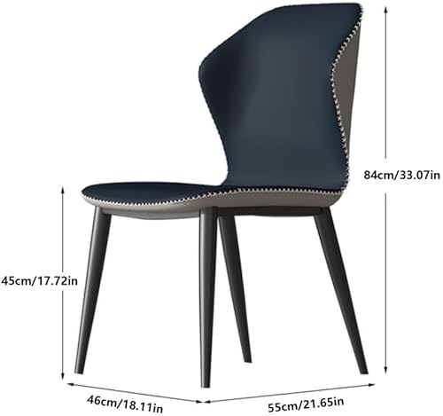 Miniatura 3 de Sillas de comedor, Sillas de comedor modernas de mediados de siglo Sillas de cocina tapizadas sin brazos, Sillas para comedor (naranja)