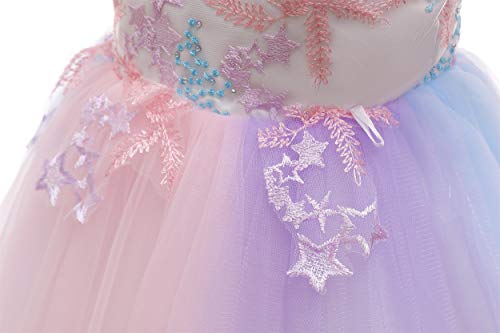 Weileenice Flower Girls Wedding Dress Bridesmaid A-Line Princess Pageant Photo Shoot Prom Holiday Party Tulle Dresses 5