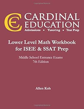 Paperback Lower Level Math Workbook for ISEE & SSAT Prep Book