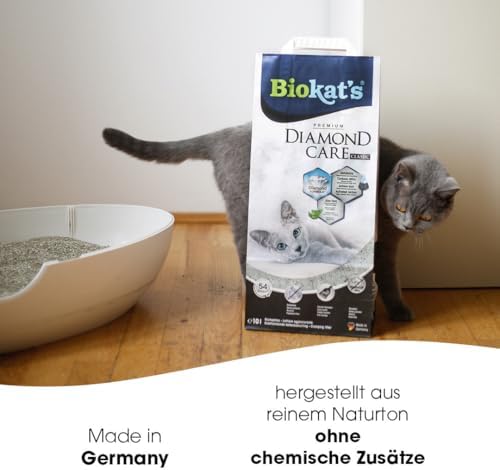 Biokat's Diamond Care Classic Unscented Fine Cat Litter with Activated Carbon and Aloe Vera - 1 Bag, Classic - No Air - View 4