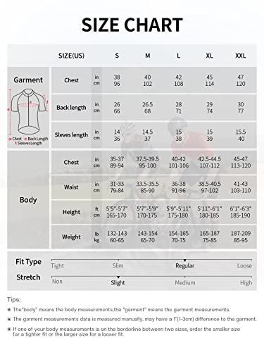 ARSUXEO Mens Cycling Jersey Short Sleeves Mountain Bike Jersey Bright Bike T-Shirt Breathable Cycle Top ZY84