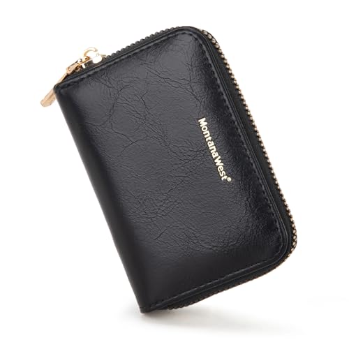 Image of Montana West Small Credit Card Holder for Women Rfid Blocking Compact Card Organizer Multiple Card Slots With Zipper