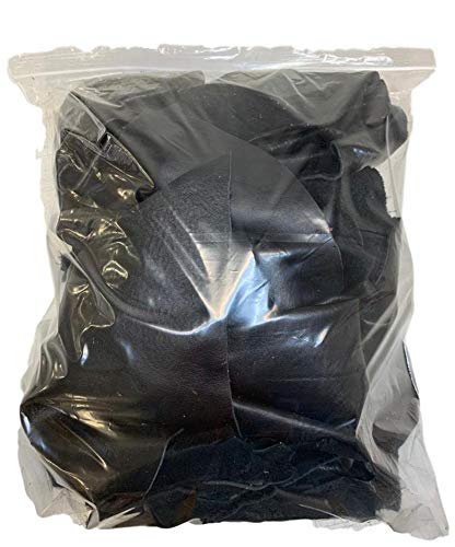 Black Full Grain Leather Scraps: Sold by The Pound (1.0,