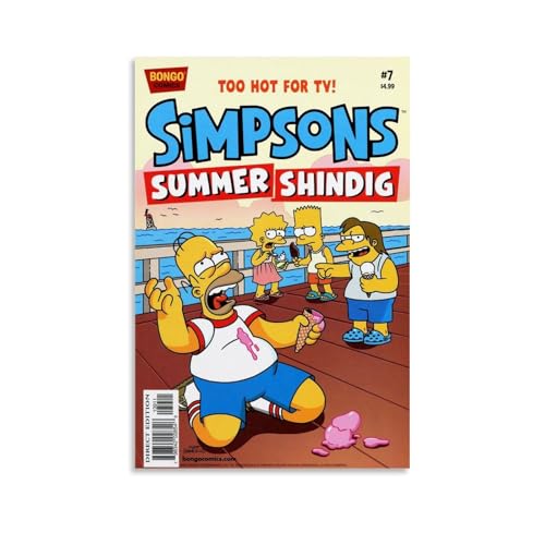 YRAEYWAER Homer Simpson (2) pósteres estéticos para decoración