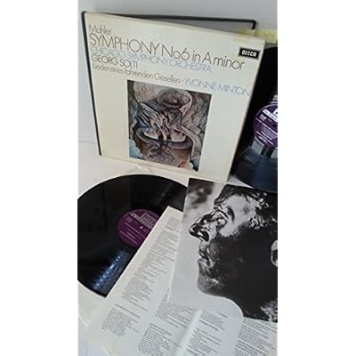 MAHLER, GEORG SOLTI, CHICAGO SYMPHONY ORCHESTRA, YVONNE MINTON symphony no. 6 in a minor, lieder eines fahrenden gesellen, 2 x vinyl boxset, libretto, SET 469 70