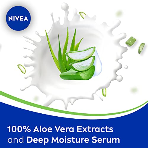 Image of NIVEA Body Lotion, Aloe Hydration, with Aloe Vera, for Men & Women, 400 ml + Veet Full Body Waxing Kit - Sensitive Skin (20 strips)
