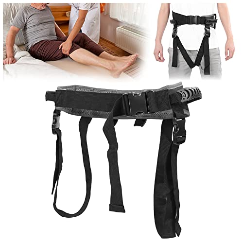 ANIUXIAOGE Transfergürtel mit Beinschlaufen und 6 Griffen - Älterer behinderter Patient Pflege Sicheres Gehen Gang Gürtel Assist Aid - Rollstuhl Bett Lift Gürtel für Senioren Cover