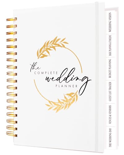Ultimate Wedding Planner Book Organiser - Complete 18-month Planning Book Gifts For Bride - Best Weddings Journal & Engagement Gift, Organising Diary, Countdown Calendar