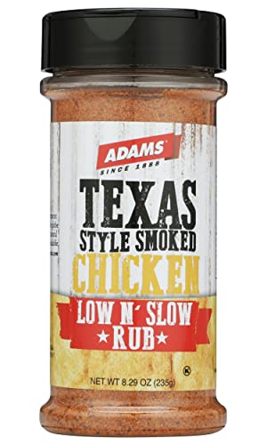 Adams Texas Style Smoked Chicken Low N’ Slow Rub, 8.29 oz (Pack of 1)