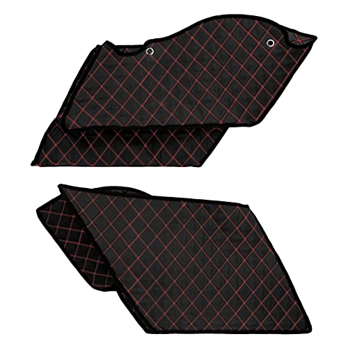 HDBUBALUS 5'' Stretched Saddlebag Liners Inserts Red Thread Compatible with Harley 2014-2023 1 Pair