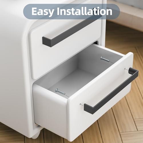 Tiradores negros de 192 mm para renovar cajones de cocina y baño con estilo moderno 4