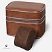 ROTHWELL 2 Watch Travel Case Storage Organizer for 2 Watches | Tough Portable Protection w/Zipper Fits All Wristwatches & Smart Watches Up to 50mm
