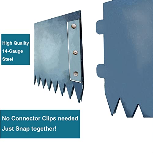 Nuwovwo Steel Landscape Edging （No Connecter Required ） 40 X 6 Inch, 6 Pack，Hammer In Metal Edging For Landscaping Bendable Garden Border, 20Ft Total Length #TOP2