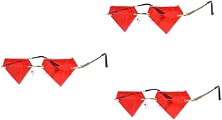3 Pares De Óculos De Sol Irregulares Óculos Funky Óculos De Sol Sem Aro Para Homens Óculos Sem Aro Óculos Sem Aro Para Mulheres Óculos De Sol De Festa Praia Jóias Faciais