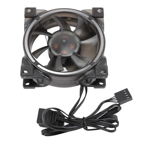 Ventilador de Caja ARGB, Ventiladores RGB de 80 Mm, Ventilador Silencioso para Chasis de Computadora de 5 V PWM, Ventilador de Caja de PC de 800 a 2500 RPM para Radiador,