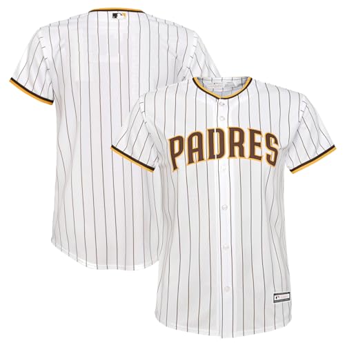 Image of San Diego Padres MLB Kids Youth 4-20 White Home Team Jersey