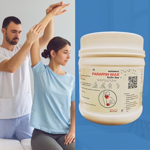 Image of Paraffin Wax for Physiotherapy - 400 Grams | Ideal for Therapeutic Treatments, Pain Relief, and Heat Therapy | Soothing Wax for Hands, Feet, and Joints.