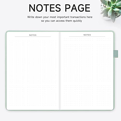 Carnet de chèques rigide avec registre de transactions 13,2x19,3cm - 5