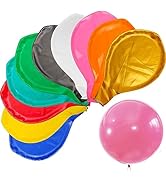 KOBOKO XXL Luftballons Rot & Blau - 6 Stück Spider Ballons 45cm Für Kinderpartys