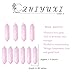 ZHIYUXI Rose Quartz Gem Stones Rose Quartz Crystals Pink Crystal Points Bulk Crystals Rock Gemstone Crystals Bulk Smooth Rocks Tumbled Polished Stones Wholesale Reiki Meditation Gifts 10 Pcs