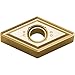 Kyocera DNMG 431MU CA6525 Grade CVD Carbide, 55 Deg Diamond, Negative Rake Angle, Neutral Turning Insert for Light Interruption and Medium-Roughing in Stainless Steel and Heat-resistant Alloy (10 pcs)