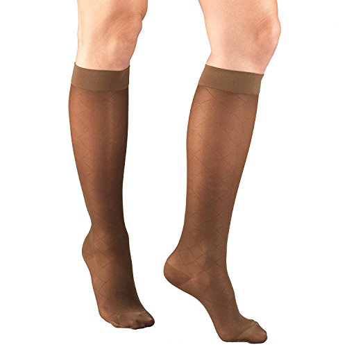 Image of Truform Compression 15-20 mmHg Sheer Knee High Stocking