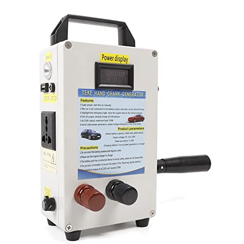 OCASAMI 150w Hand Crank Generator, Portable Power Stations Emergency Power