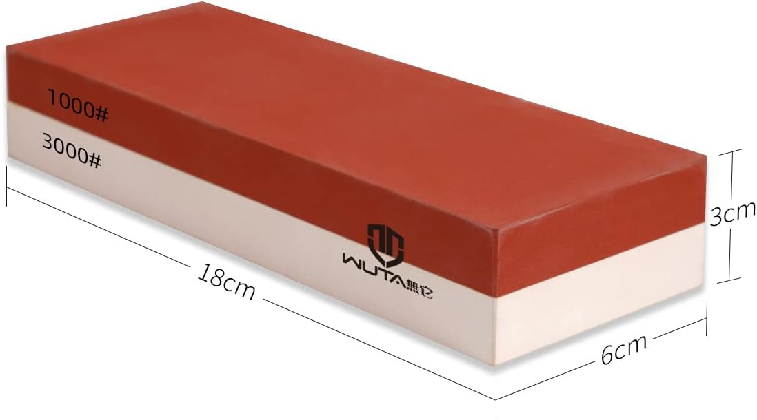 WUTA Sharpening Stone Set Sharpener Flattening Stone for Polishing Knife