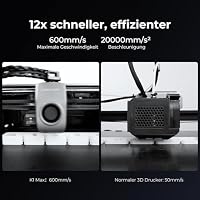 Creality K1 Max 3D-Drucker, max. 600 mm/s Hochgeschwindigkeits-3D-Drucker mit automatischer Nivellierung, dualer Kühlung, intelligenter KI-Funktion und sofort einsatzbereiter, Druckgröße 300x300x300mm – Ansicht 3