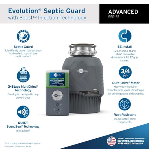 InSinkErator Evolution Septic Guard 3/4 HP Garbage Disposal w/BOOST System - image 3