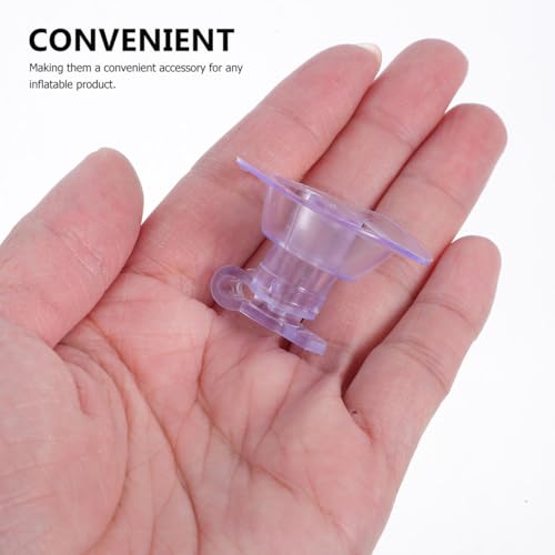 SOLUSTRE 20 Stück Aufblasbares Spielzeugventil Luftpumpe Für Schlauchboote Isomattenpumpe Luftgebläse Für Schlauchboote Pool-schwimmpumpe Aufblasbare Düse Aufblasbarer Wal PVC Transparent