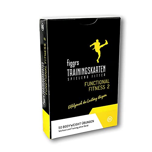 figgrs® Functional Fitness Vol. ll / 57 Trainingskarten mit 50 Functional Übungen für effektive Leistungssteigerung I Bodyweight Übungen für zuhause & überall I Für Männer und Frauen