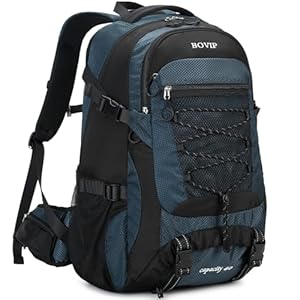 BOVIP 40L Hiking Backpack Waterproof Lightweight Daypack Travel Sports Camping Backpack for Men Women