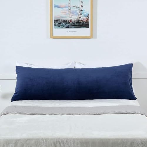 Image of Ultra Soft Velvet Body Pillow Cover /Case Pillowcase with Hidden Zipper, Zippered Body Pillow Case 20x54