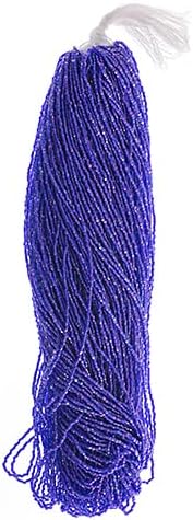 Czech Seed Bead 3Cut 10/0 Opaque White Luster Strung 3600 Beads for Jewelry Making and Crafts