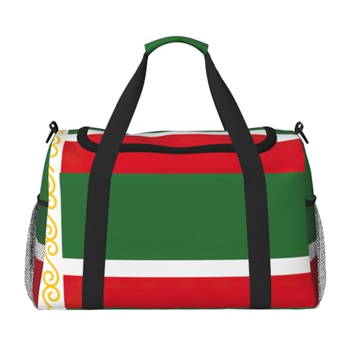 Sac de sport drapeau République tchétchène noir One Size pour entraînement