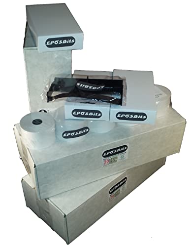 Rouleaux papier 54 mm et 3 rubans encreurs pour caisse Casio CE-700
