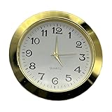 【Mini mouvement à quartz】Cette mini horloge à quartz ronde a un diamètre de 55 mm et un diamètre de montage de 45 mm. Il s'adapte parfaitement aux petits travaux manuels ou aux projets décoratifs et a une profondeur d'installation de 6 mm.